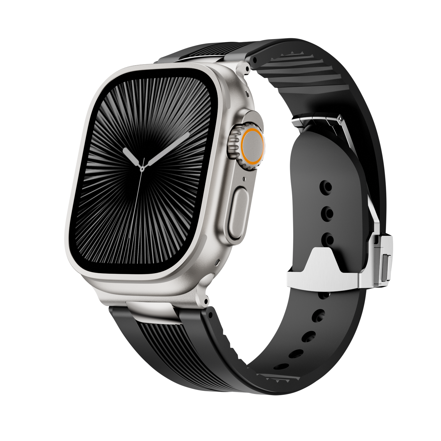 Ribbed Silicone Band For Apple Watch