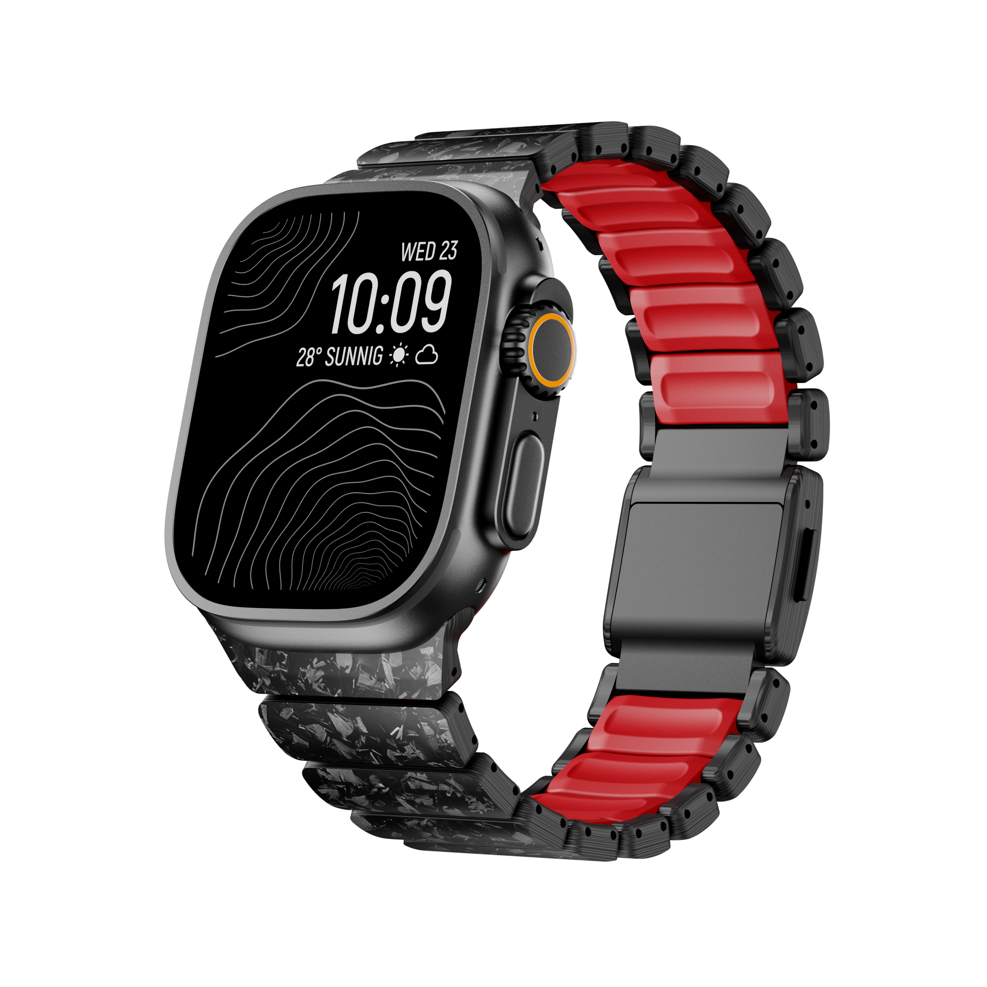 Carbon + FKM Band For Apple Watch