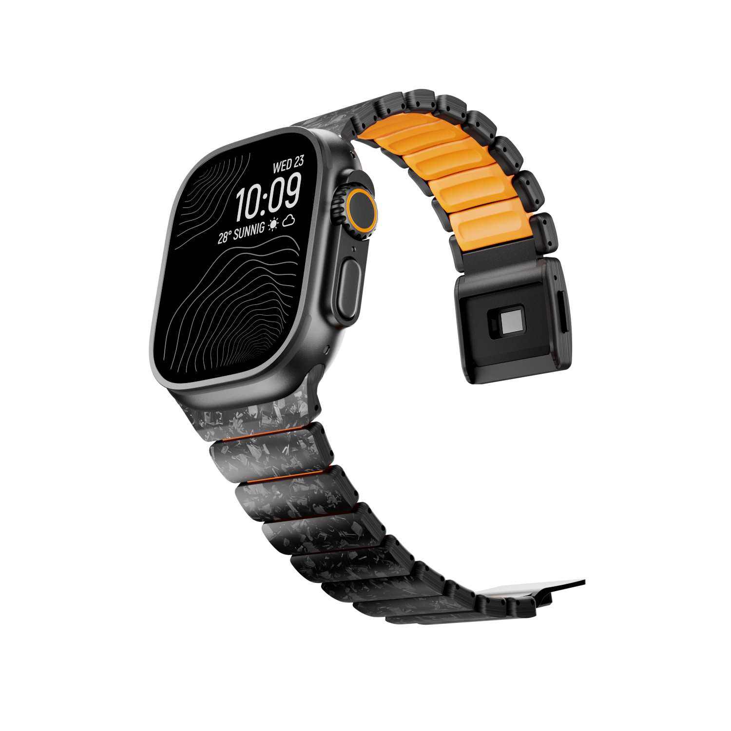 Carbon + FKM Band For Apple Watch