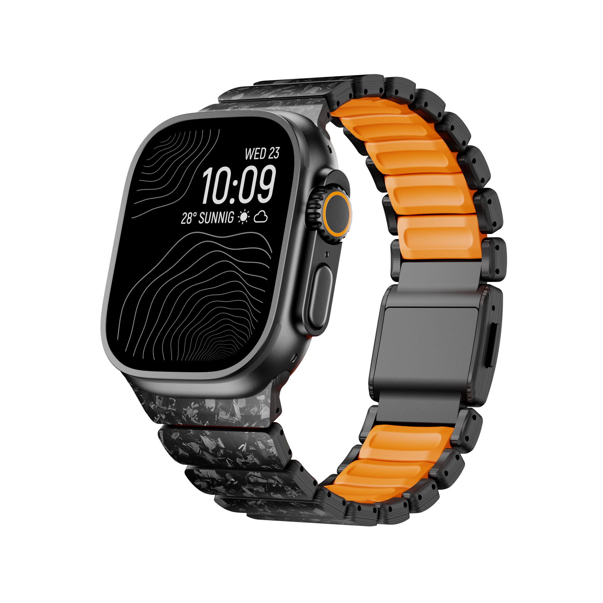 Carbon + FKM Band For Apple Watch