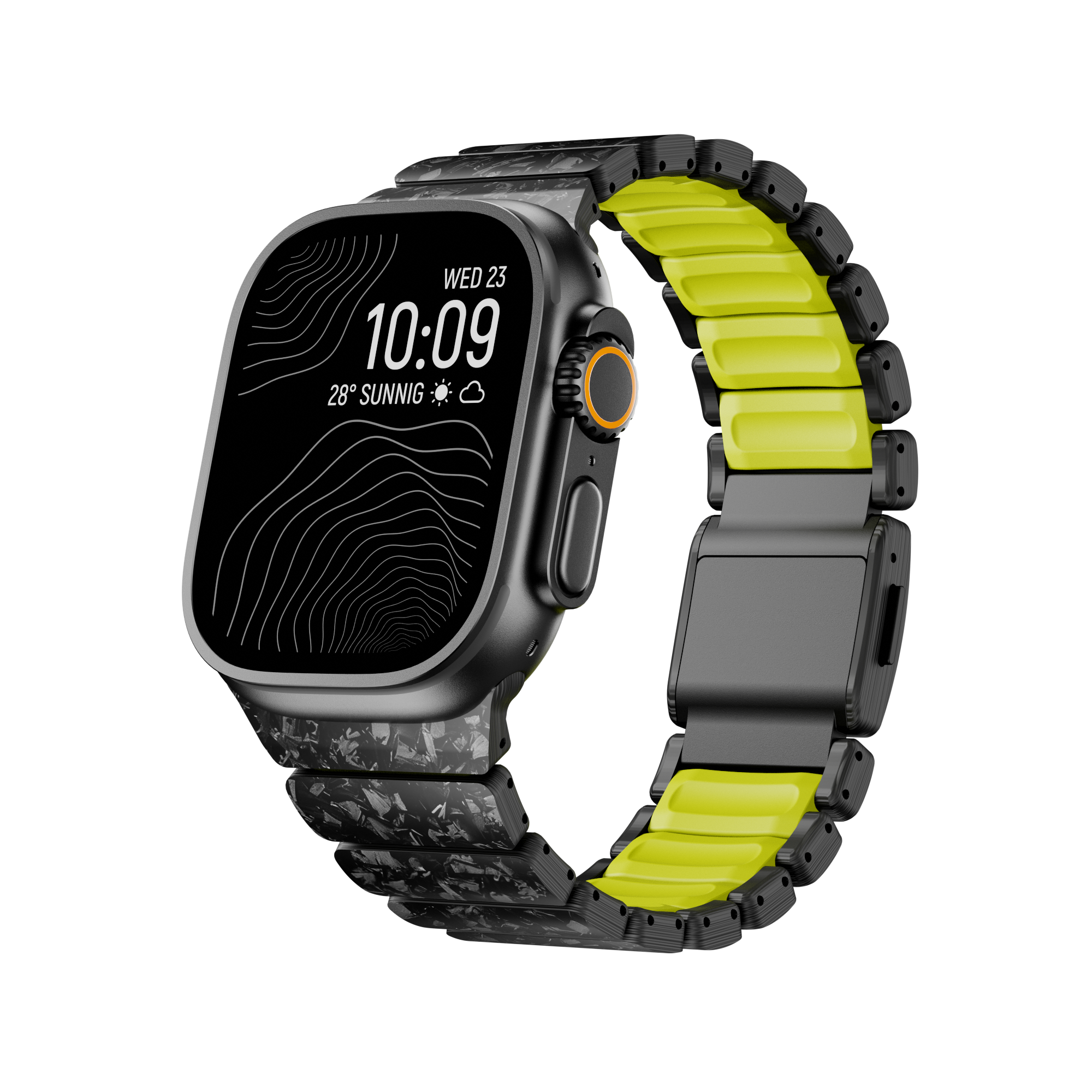 Carbon + FKM Band For Apple Watch