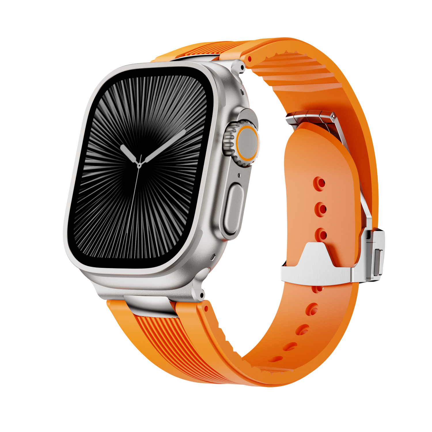 Ribbed Silicone Band For Apple Watch