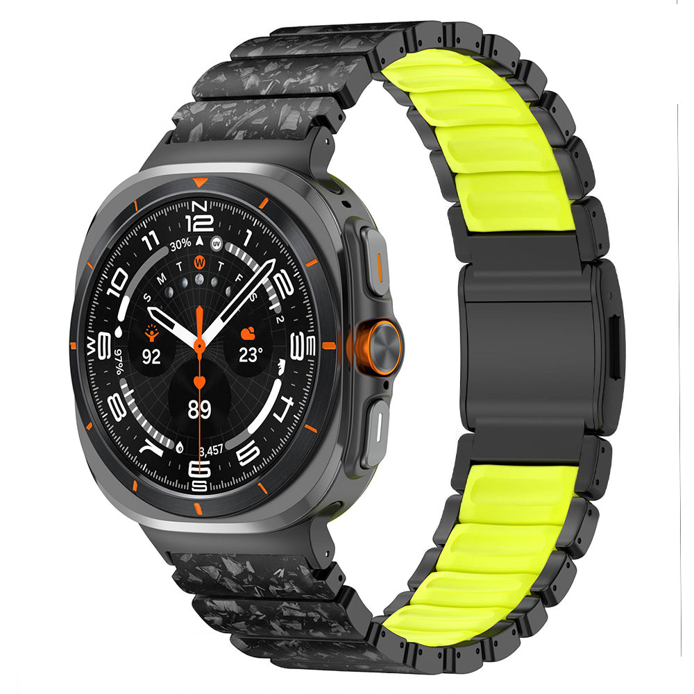 Carbon Fiber +FKM Band For Samsung Watch