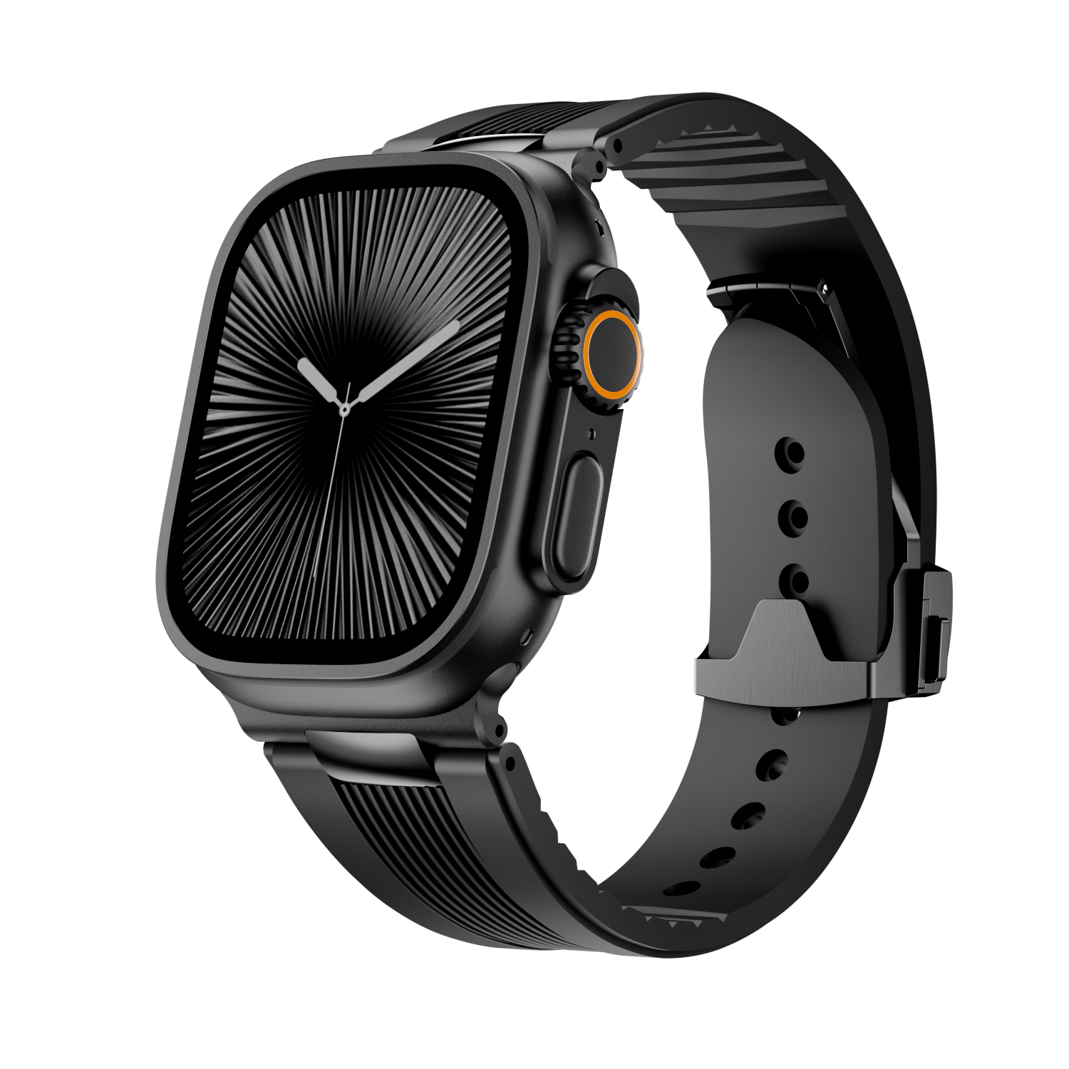 Ribbed Silicone Band For Apple Watch