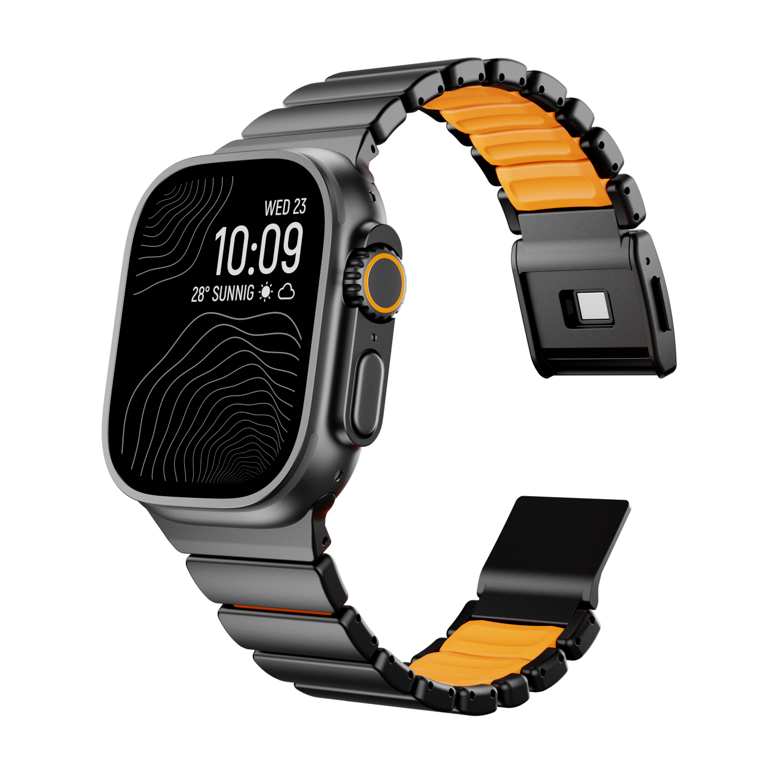 Ultra-Titanium +FKM Band Magnetic Clasp for Apple Watch