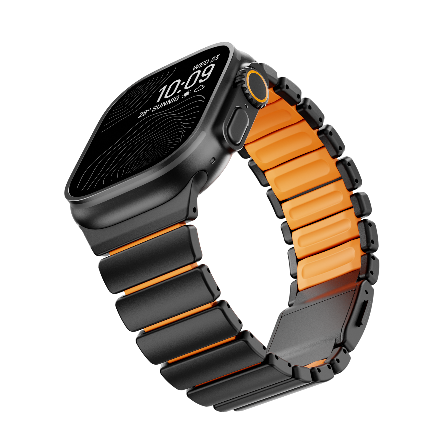 Ultra-Titanium +FKM Band Magnetic Clasp for Apple Watch