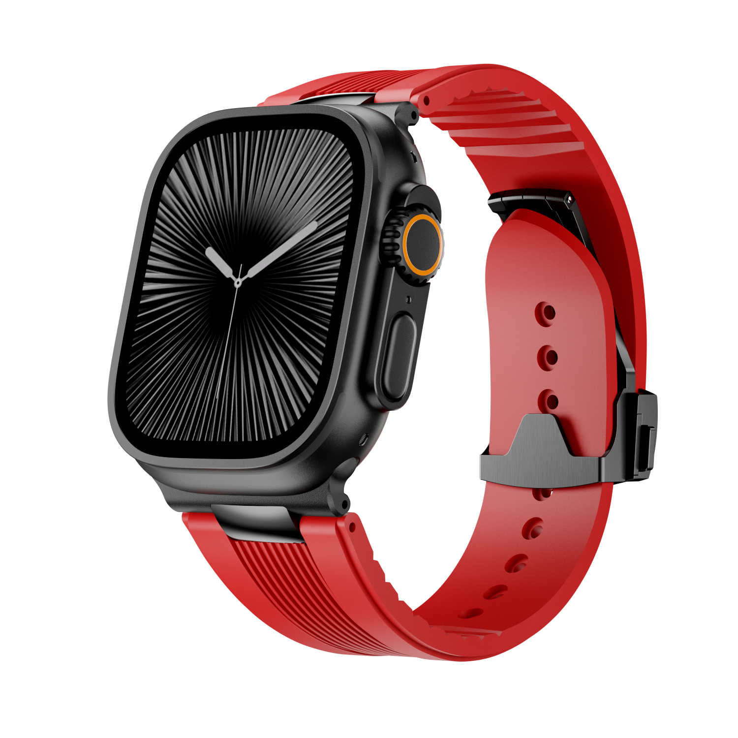 Ribbed Silicone Band For Apple Watch