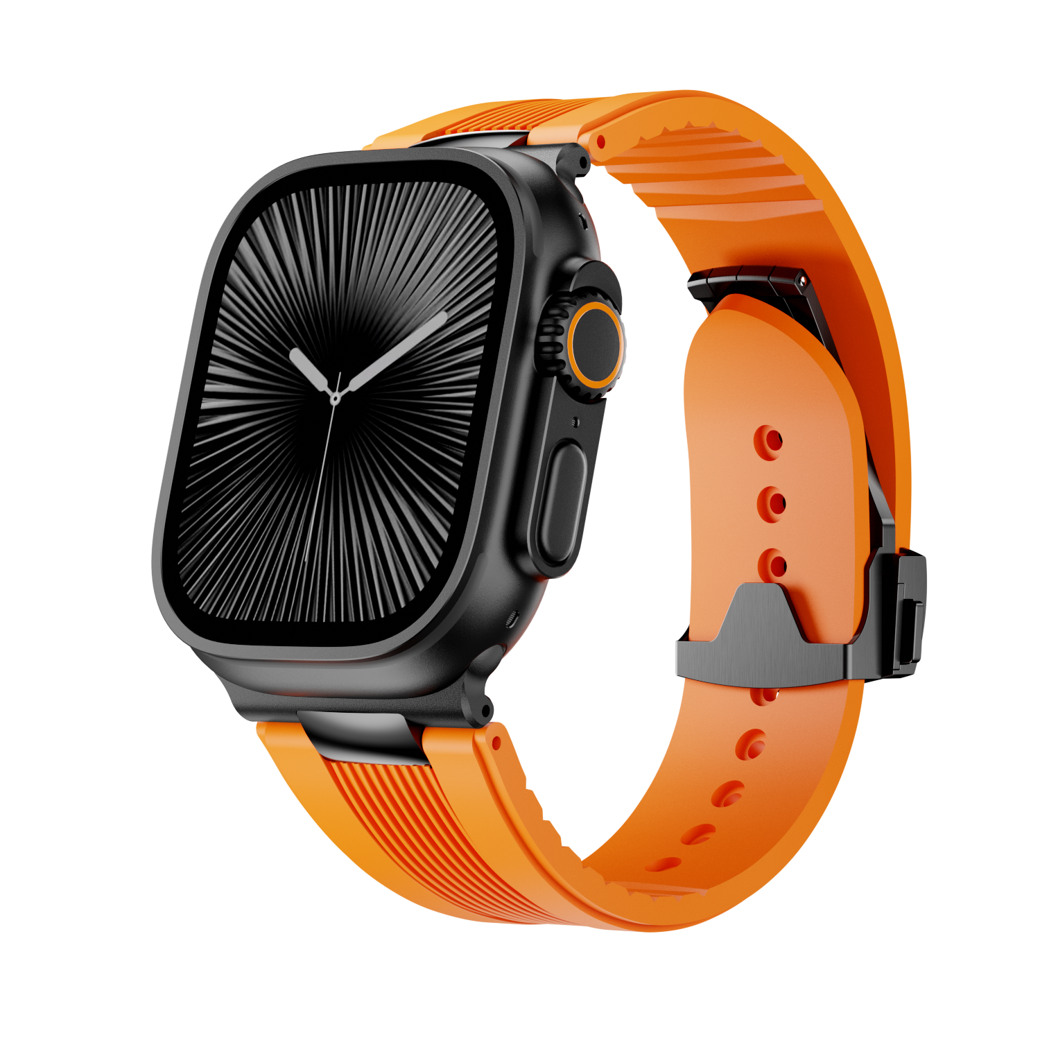 Ribbed Silicone Band For Apple Watch