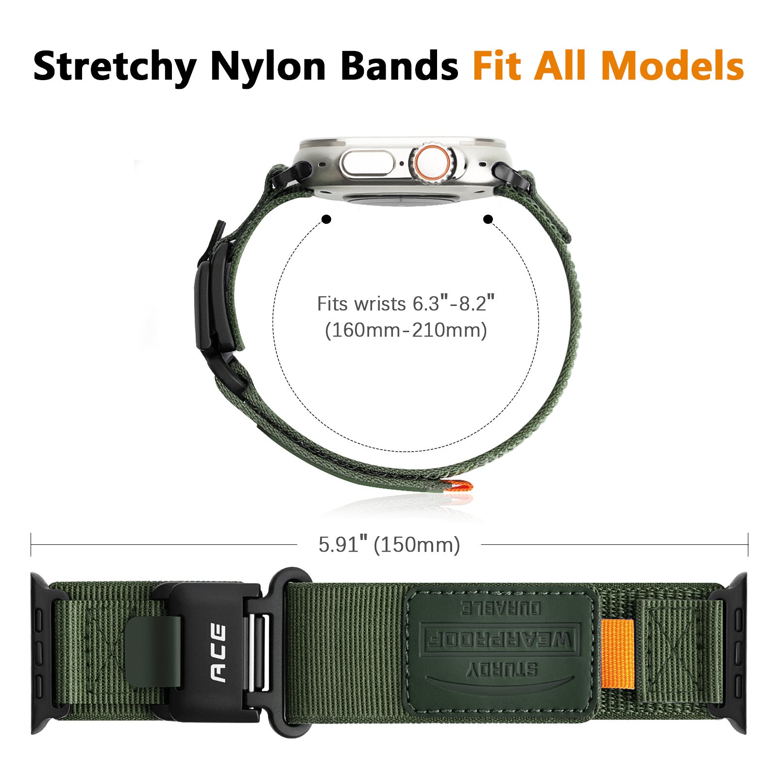 ACE Tactical Nylon Strap for Apple Watch
