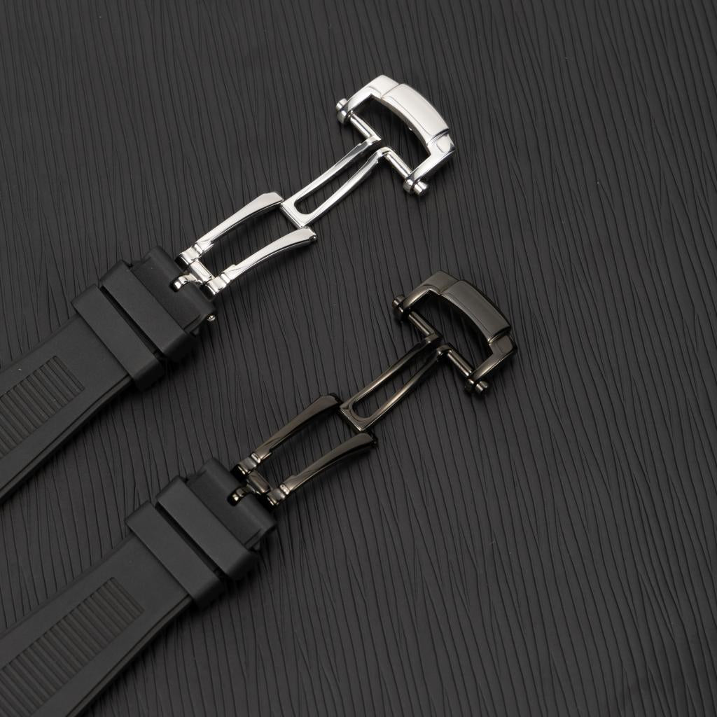 Chrono-Strata Apple Watch Band – FKM Fluoroelastomer with Butterfly Clasp