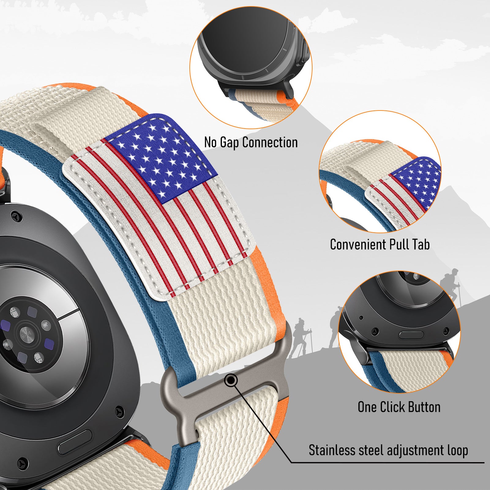 Designer Sports Trail Loop For Samsung Watch Ultra/7/6/5/4/pro