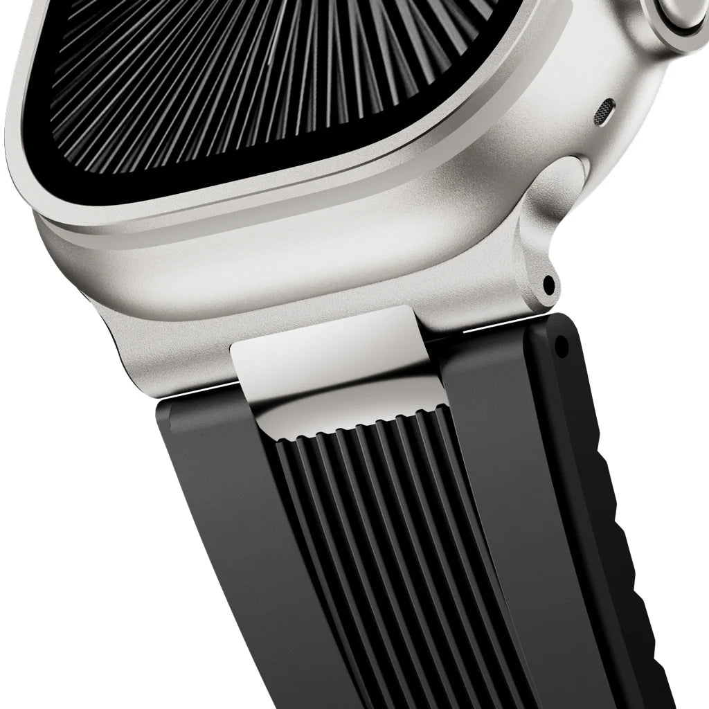 Ribbed Silicone Band For Apple Watch