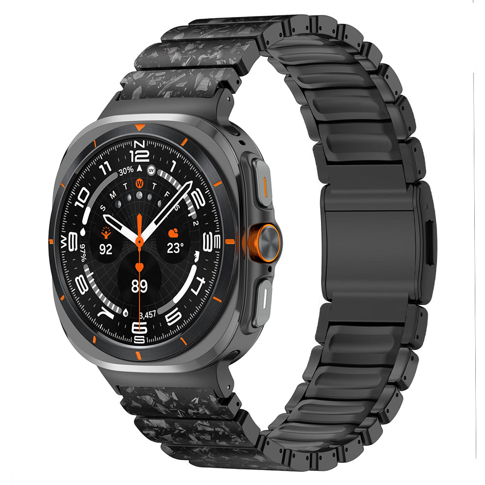 Carbon Fiber +FKM Band For Samsung Watch