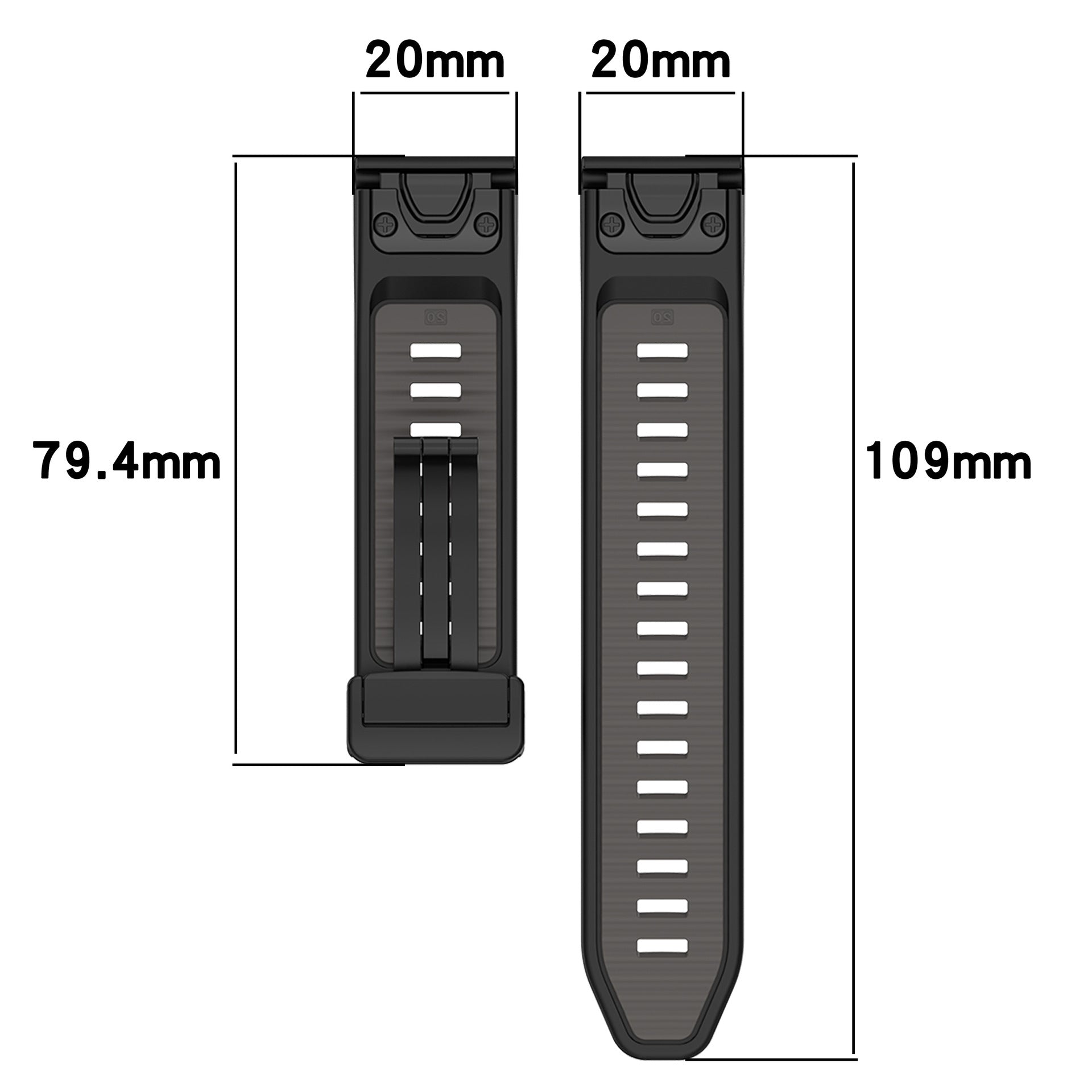 Quick Fit Band Silicone Strap For Garmin