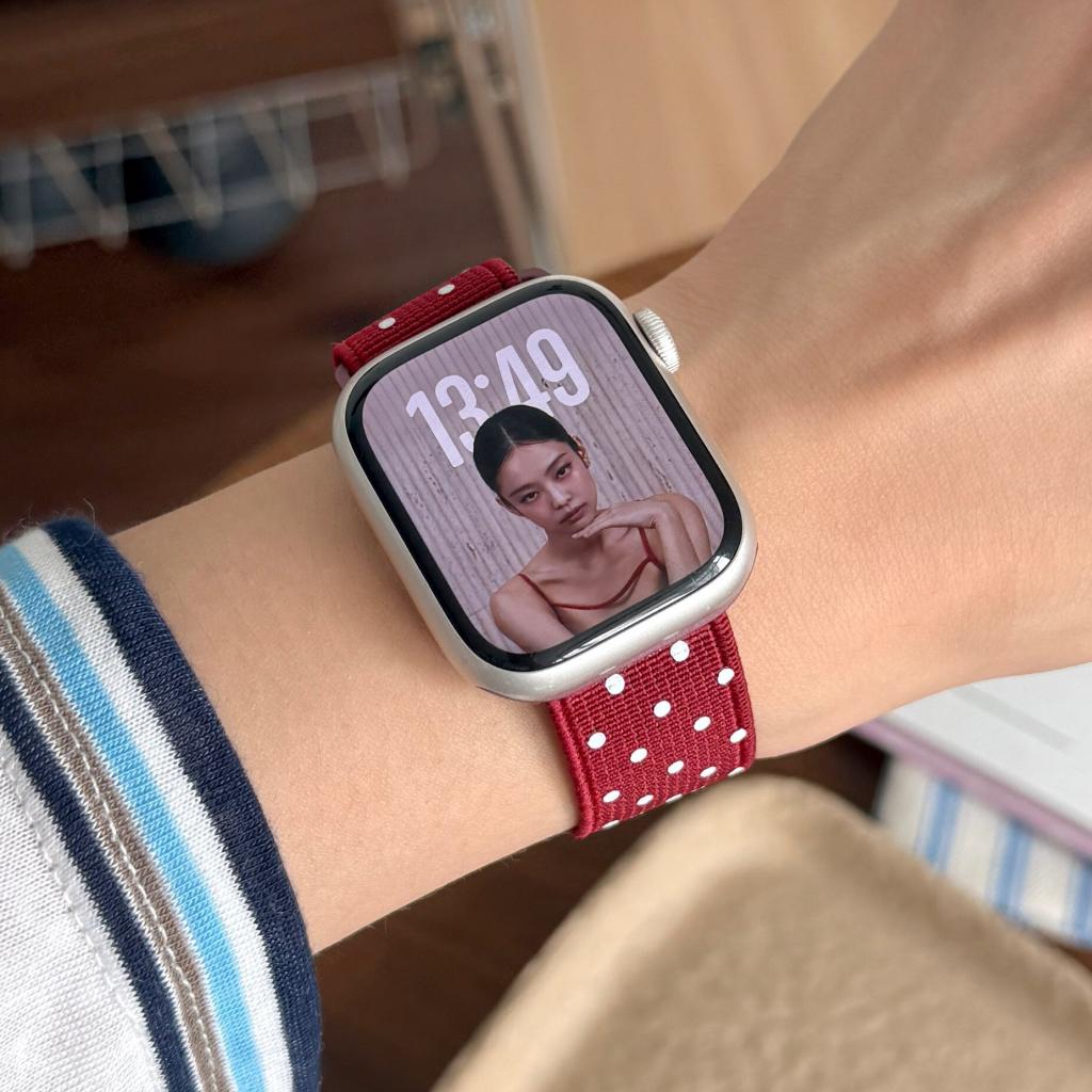 Polka Dot Magnetic Woven Nylon Strap for Apple Watch