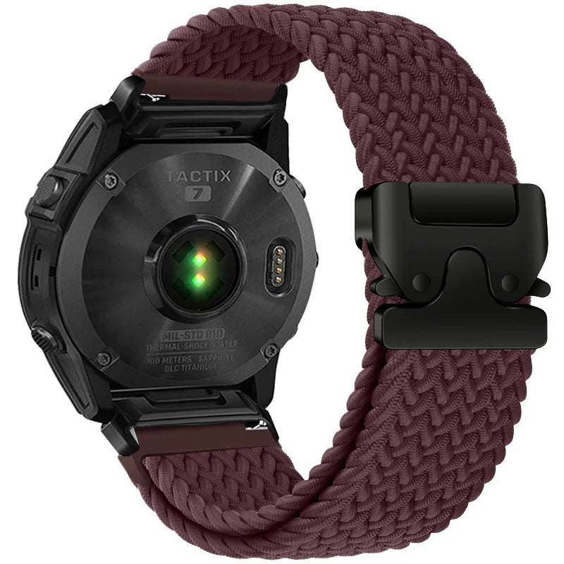 Nylon Braided Band For Garmin Fenix 6X 6 Pro 8 7 7X 5 5X Plus