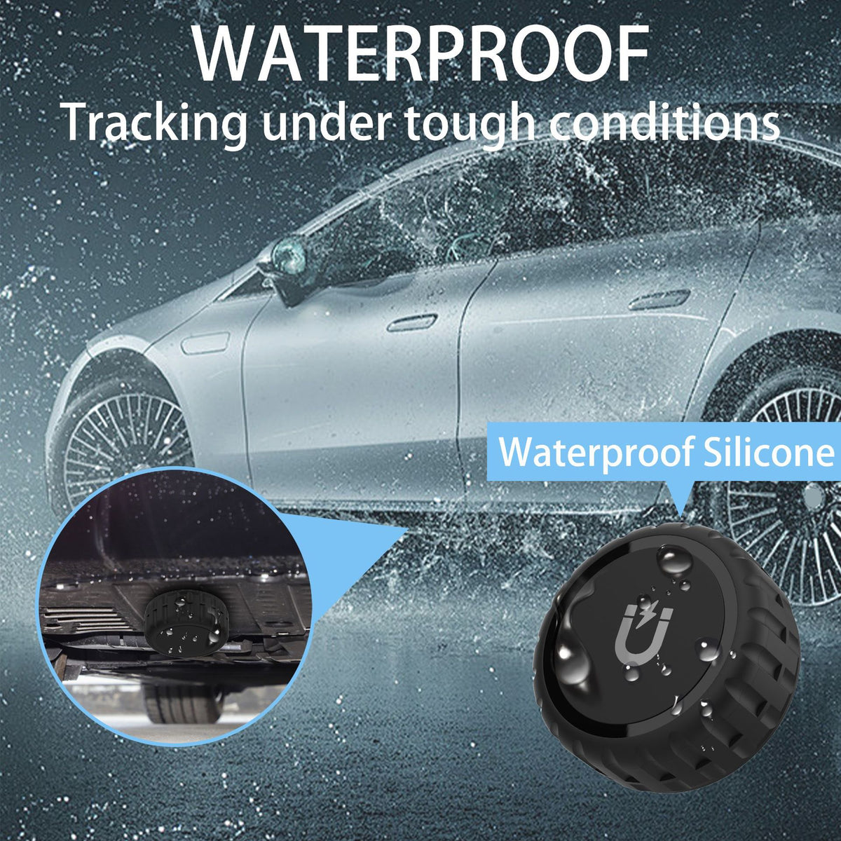 Magnetic Waterproof PC Protective Case for AirTag