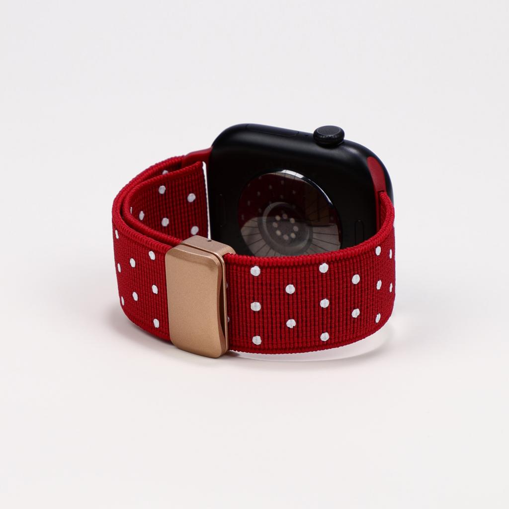 Polka Dot Magnetic Woven Nylon Strap for Apple Watch