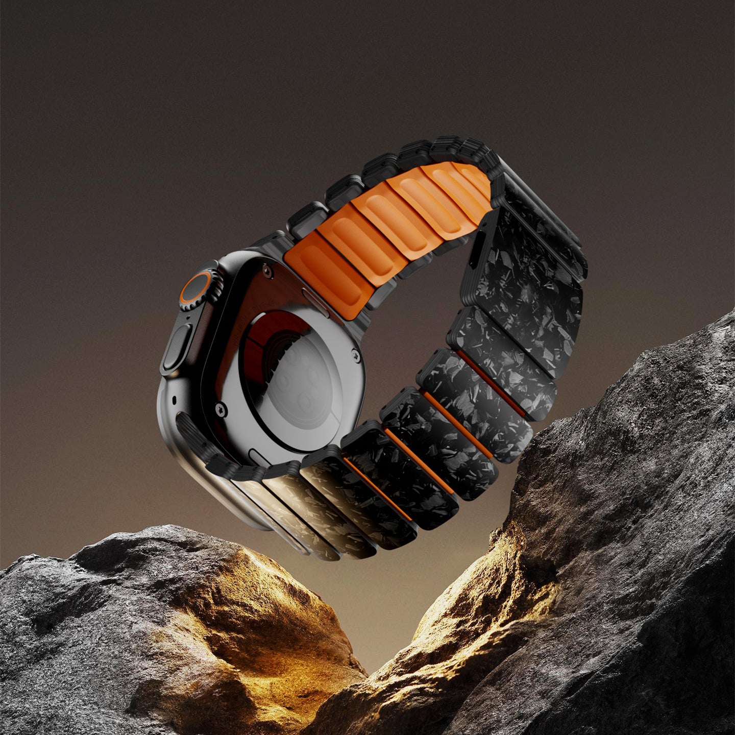 Carbon + FKM Band For Apple Watch