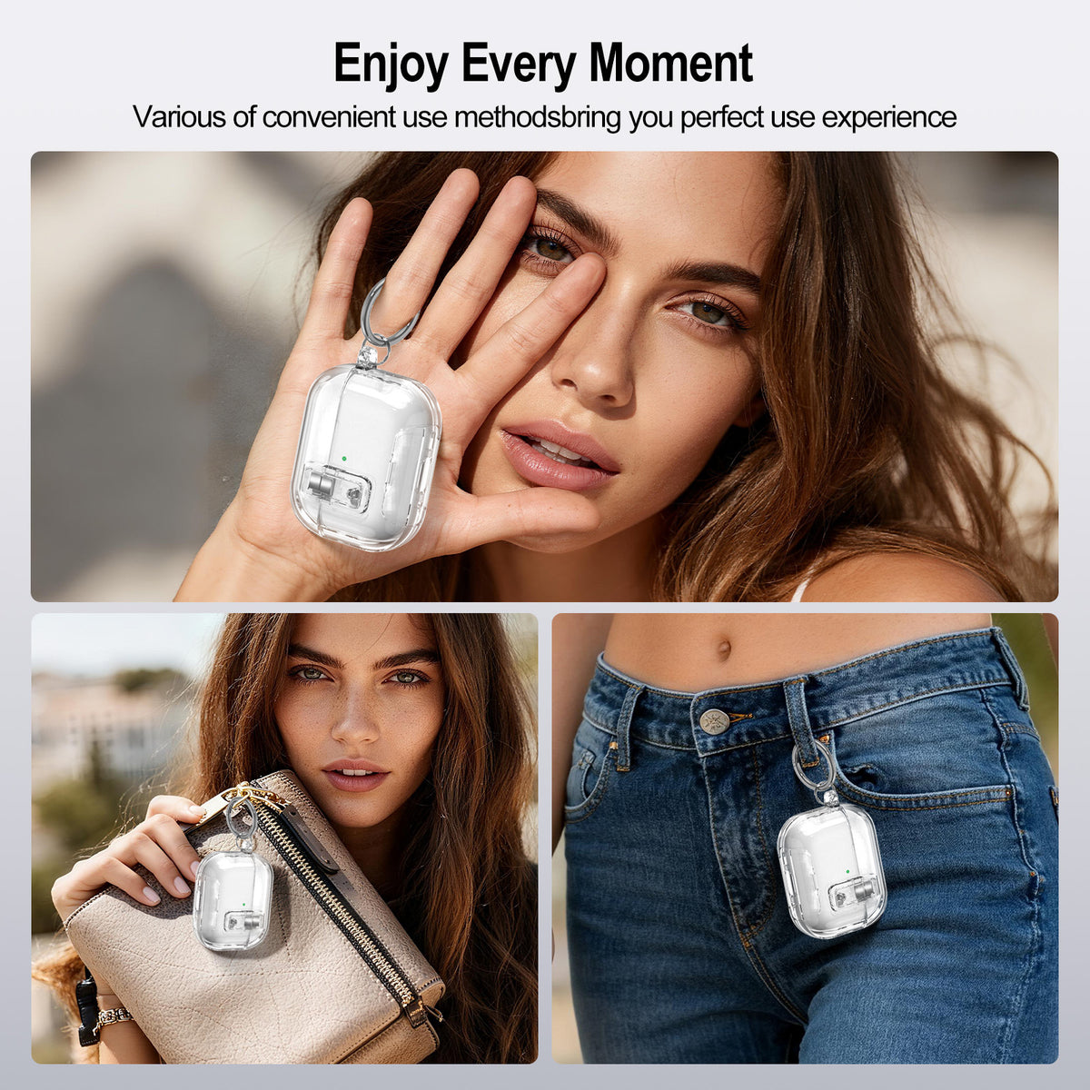 Auto-Pop Kickstand Clear Case for AirPods Pro 2 / Pro 3 / 4 / 5