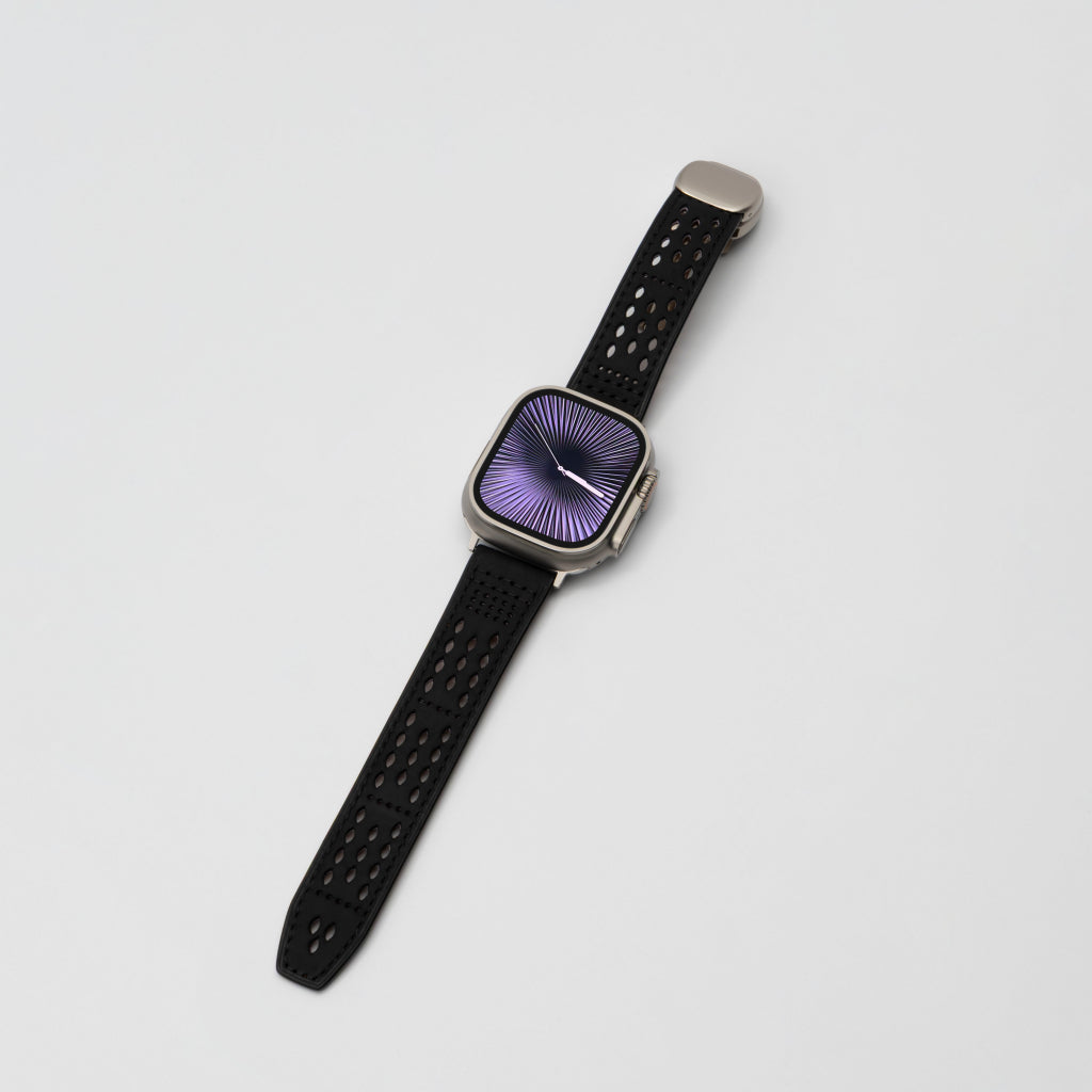 Upgraded Magnetic Buckle Leather Strap For Apple Watch