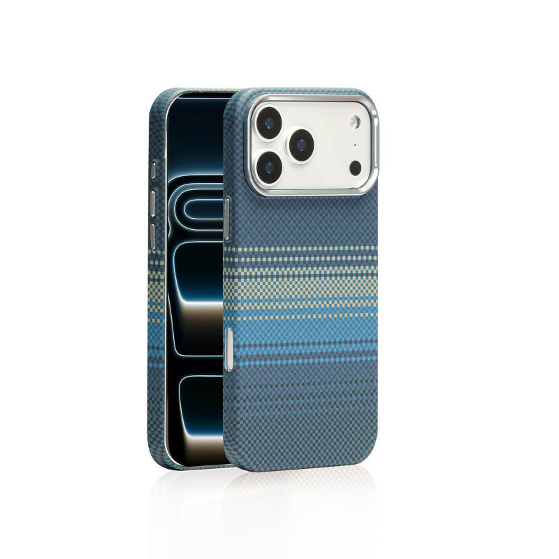 Magnetic Kevlar Carbon Fiber Pattern For iPhone