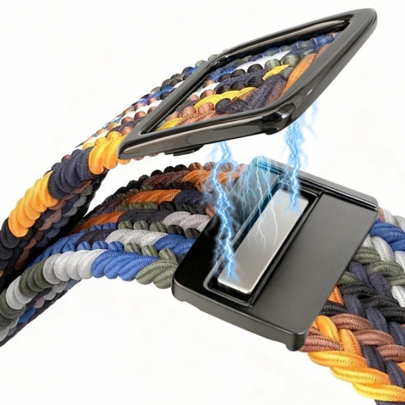 Modern style magnetic clasp breathable nylon strap For Apple Watch