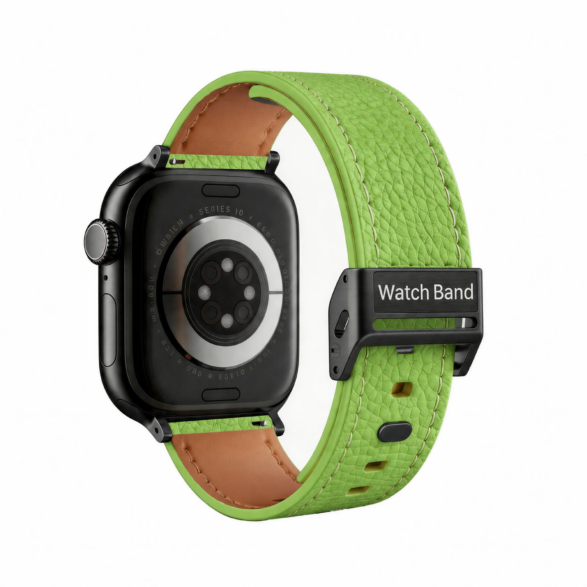 Premium Pebbled Leather Watch Band for Apple Watch
