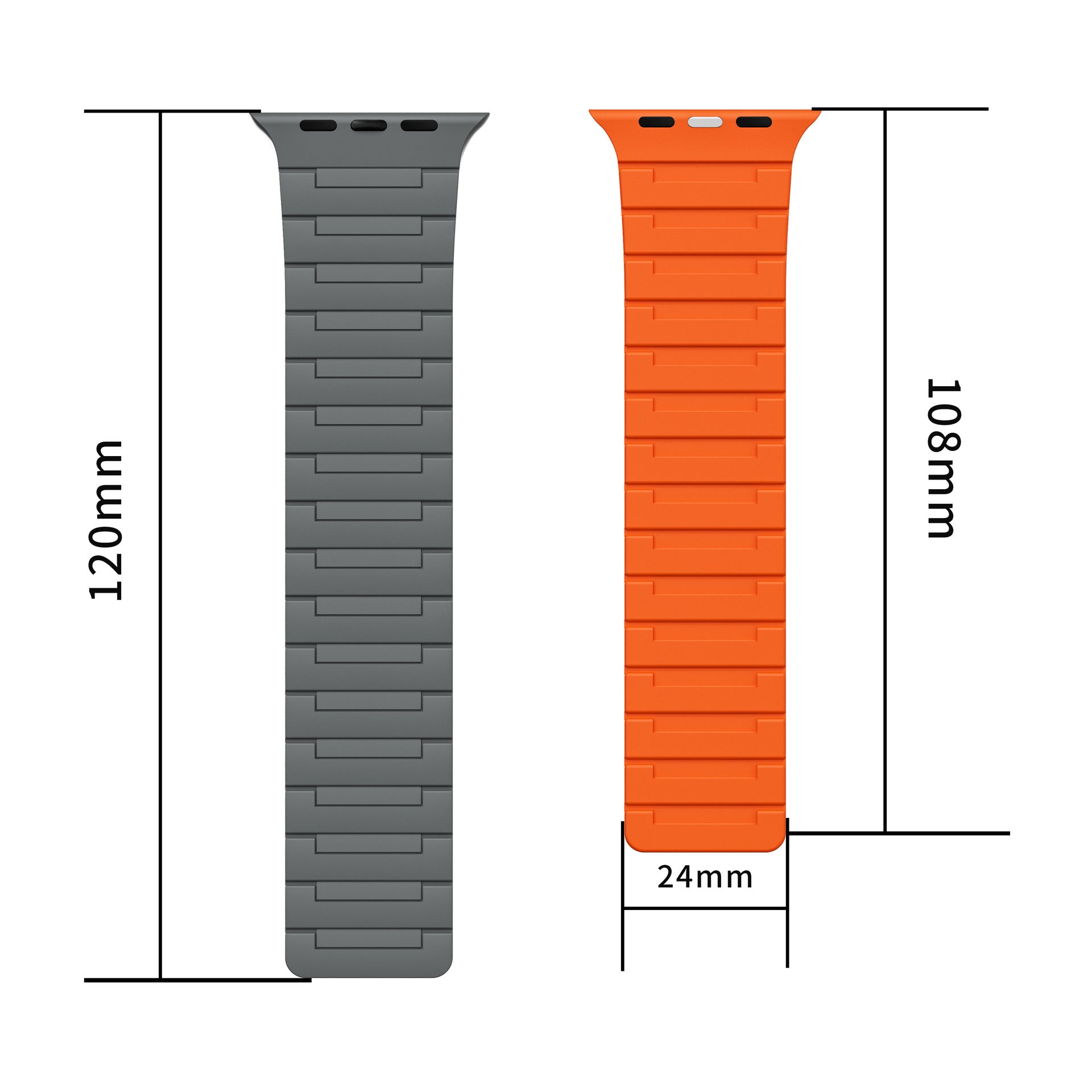 BG-N54 Silicone Magnetic Watch Strap For Apple Watch