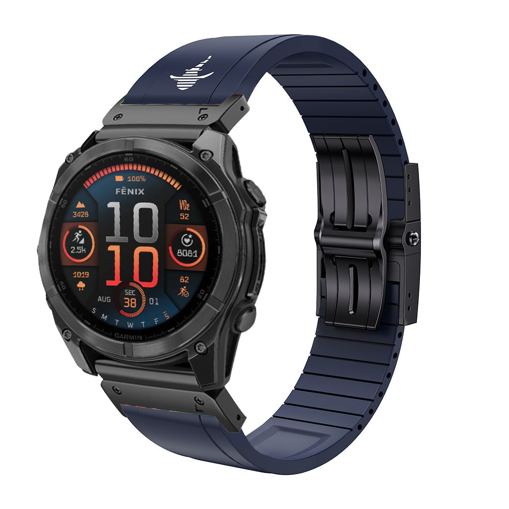 Luxury FKM Rubber Strap for Garmin - The Shark Edition
