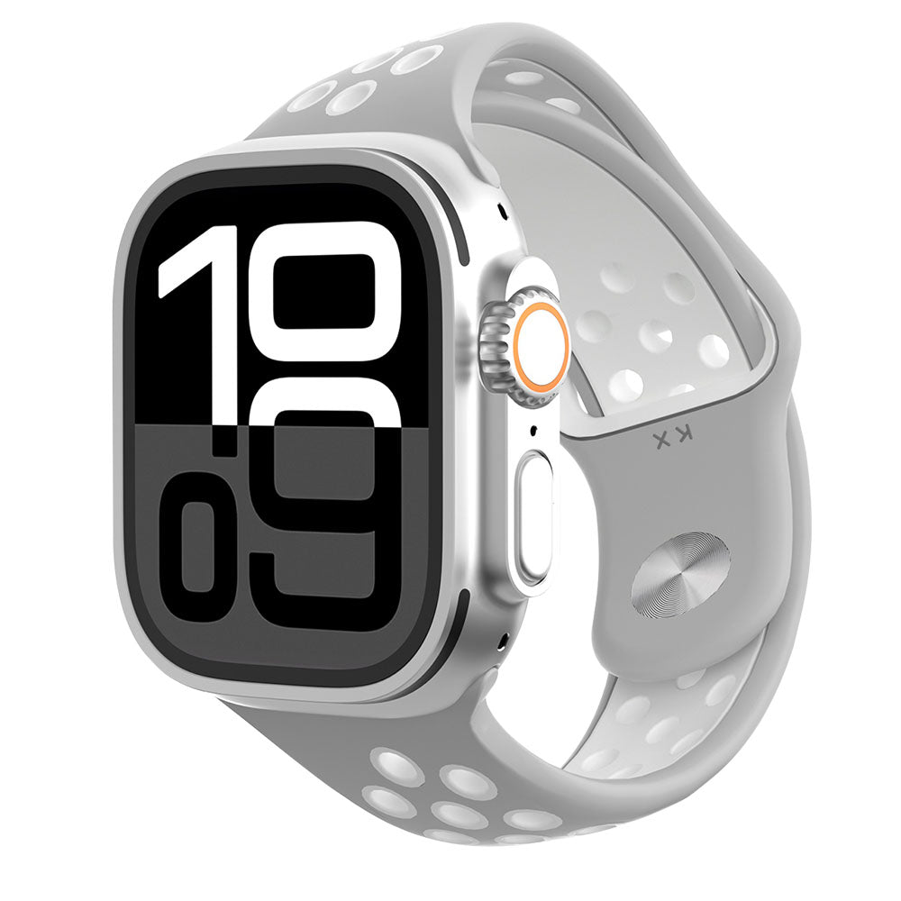 Asymmetrical Two-Tone Silicone Sport Band for Apple Watch