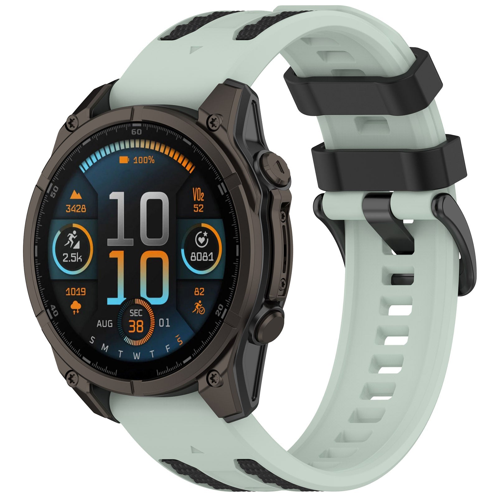 Two-tone Textured Silicone Watch Strap For Garmin