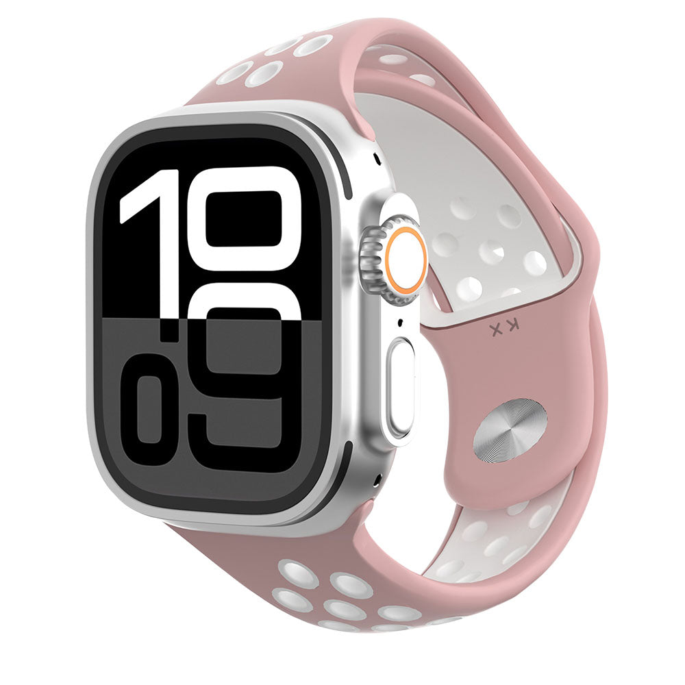 Asymmetrical Two-Tone Silicone Sport Band for Apple Watch