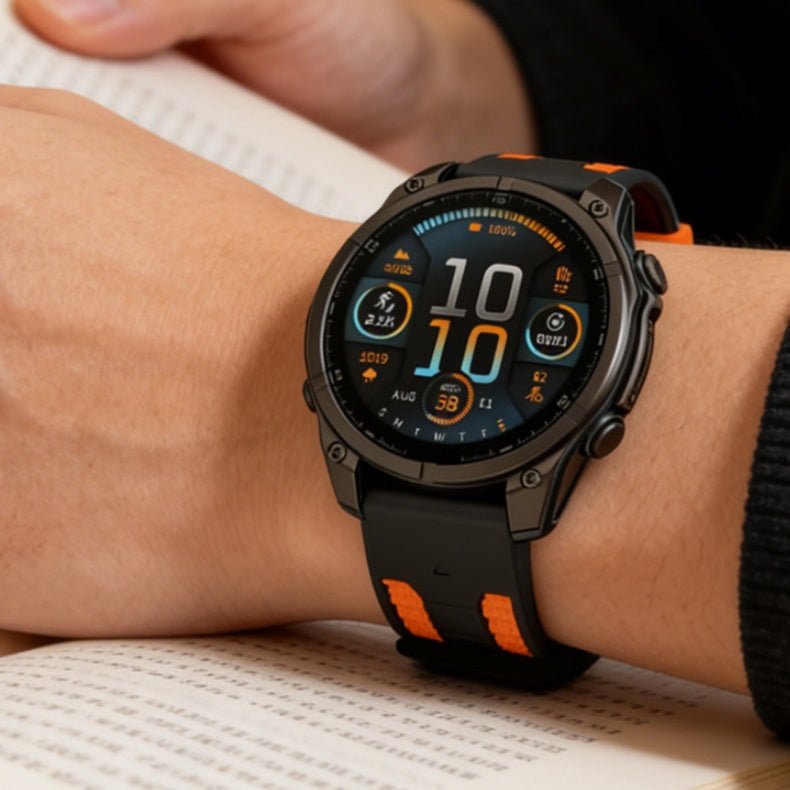 Two-tone Textured Silicone Watch Strap For Garmin