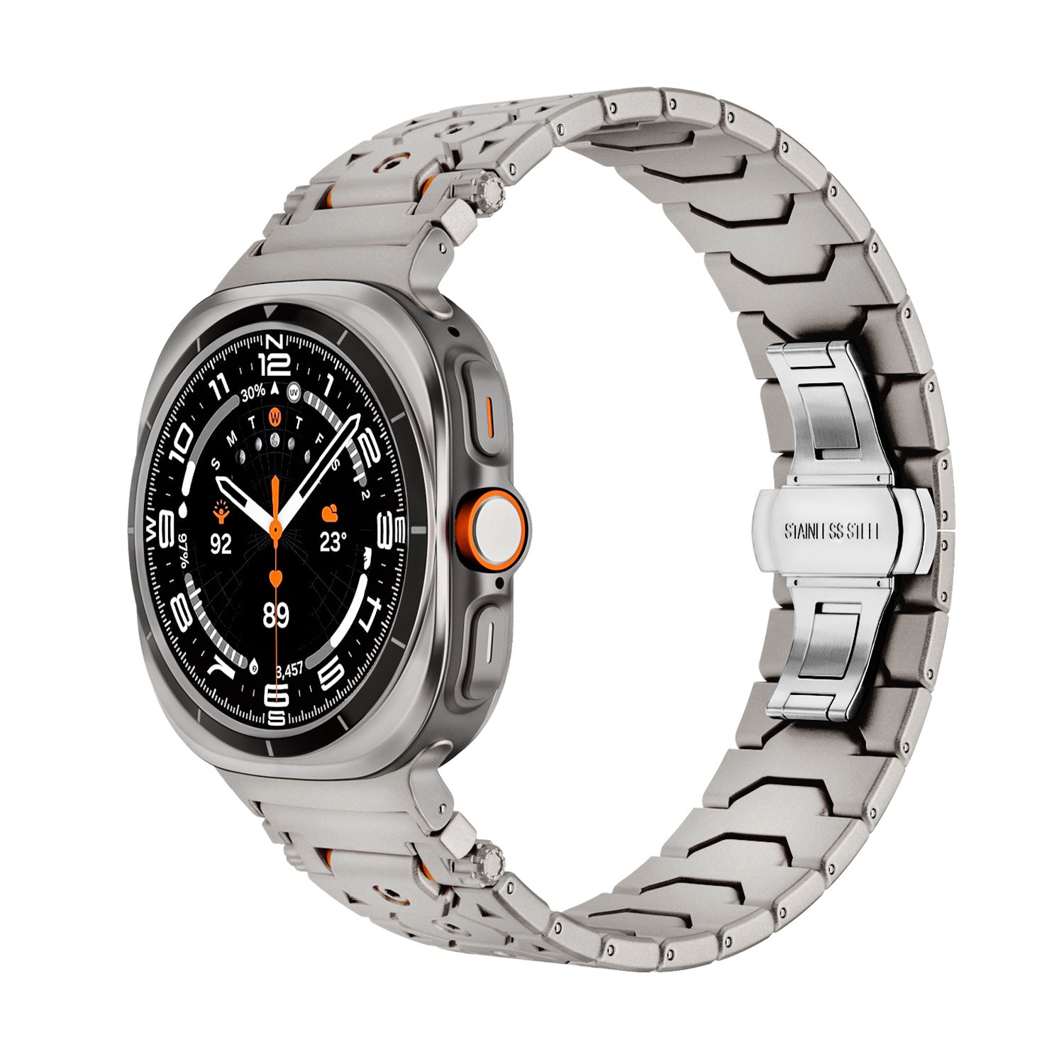 Luxury Stainless Steel Band For Samsung Galaxy watch 8/Ultra/7/6/5/5 Pro/4/4Classic