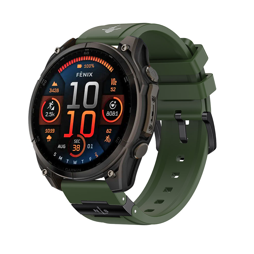 Baool Rugged FKM Watch Band for Garmin