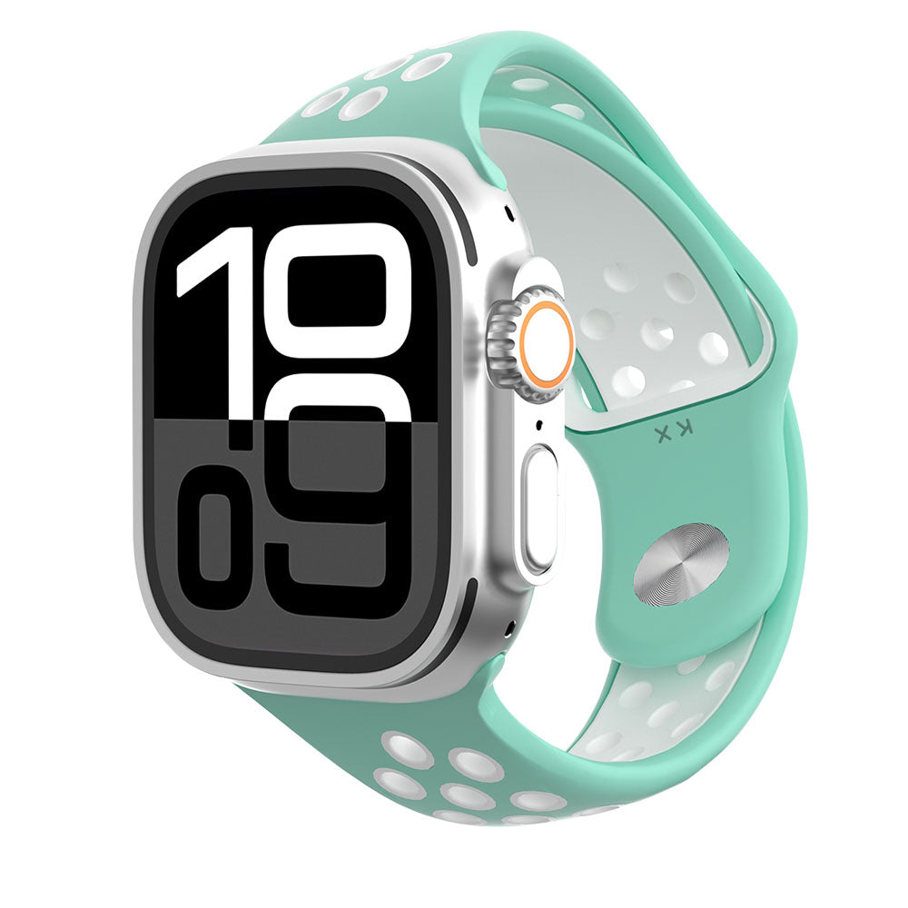 Asymmetrical Two-Tone Silicone Sport Band for Apple Watch