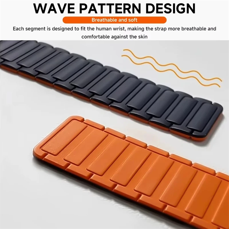 Sports Silicone Magnetic Band For Samsung Galaxy Watch/ Ultra/8/7/6/5/4