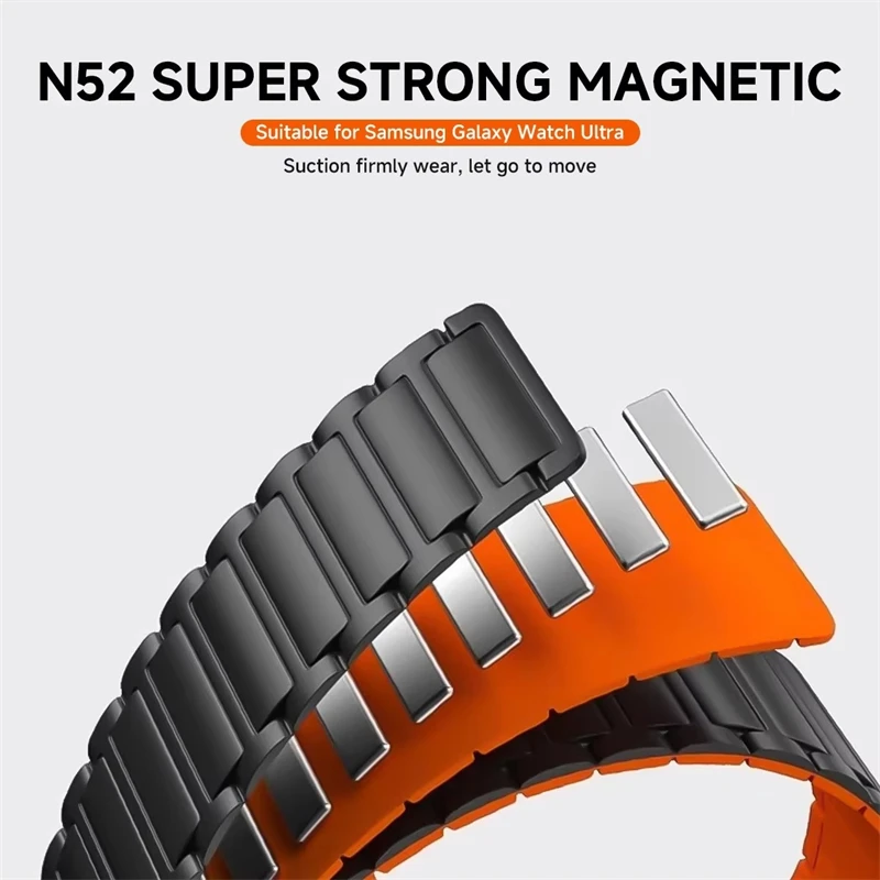 Sports Silicone Magnetic Band For Samsung Galaxy Watch/ Ultra/8/7/6/5/4