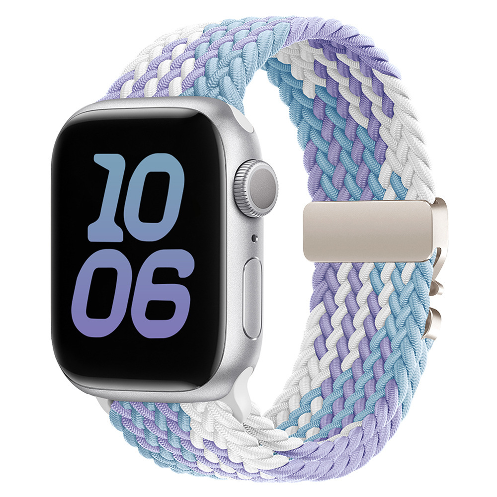Elastic nylon parachute buckle watch strap suitable for all Apple series