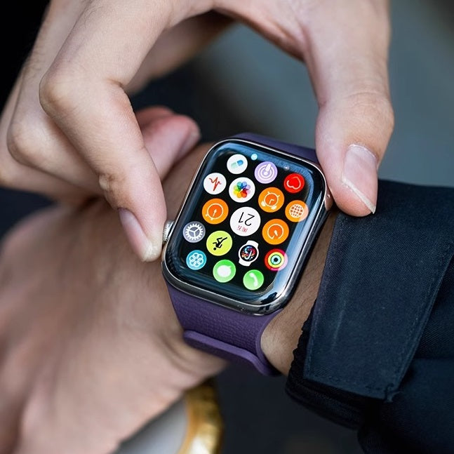 Texture Design-Magnetic Silicone Strap for Apple Watch