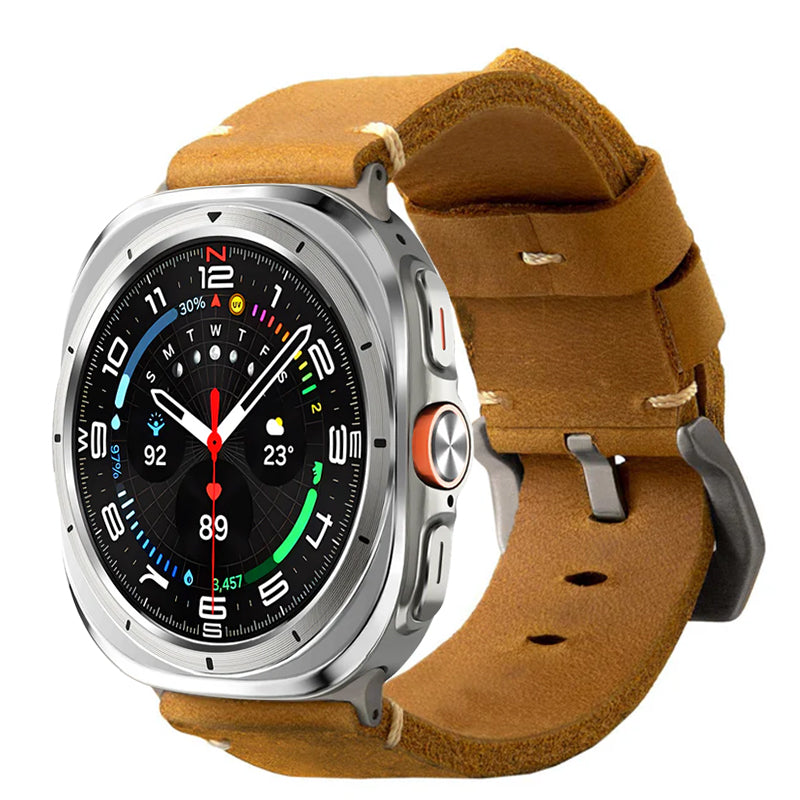 Vintage Leather Band For Samsung Watch Ultra /7 / 6 /5 Pro / 5 /4