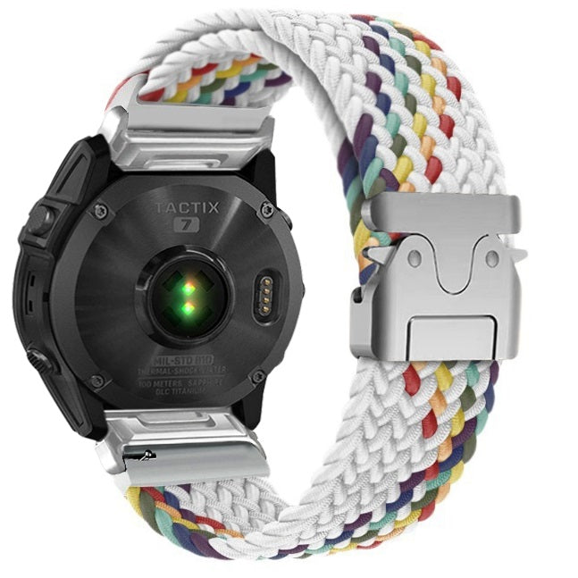 Nylon Braided Band For Garmin Fenix 6X 6 Pro 8 7 7X 5 5X Plus