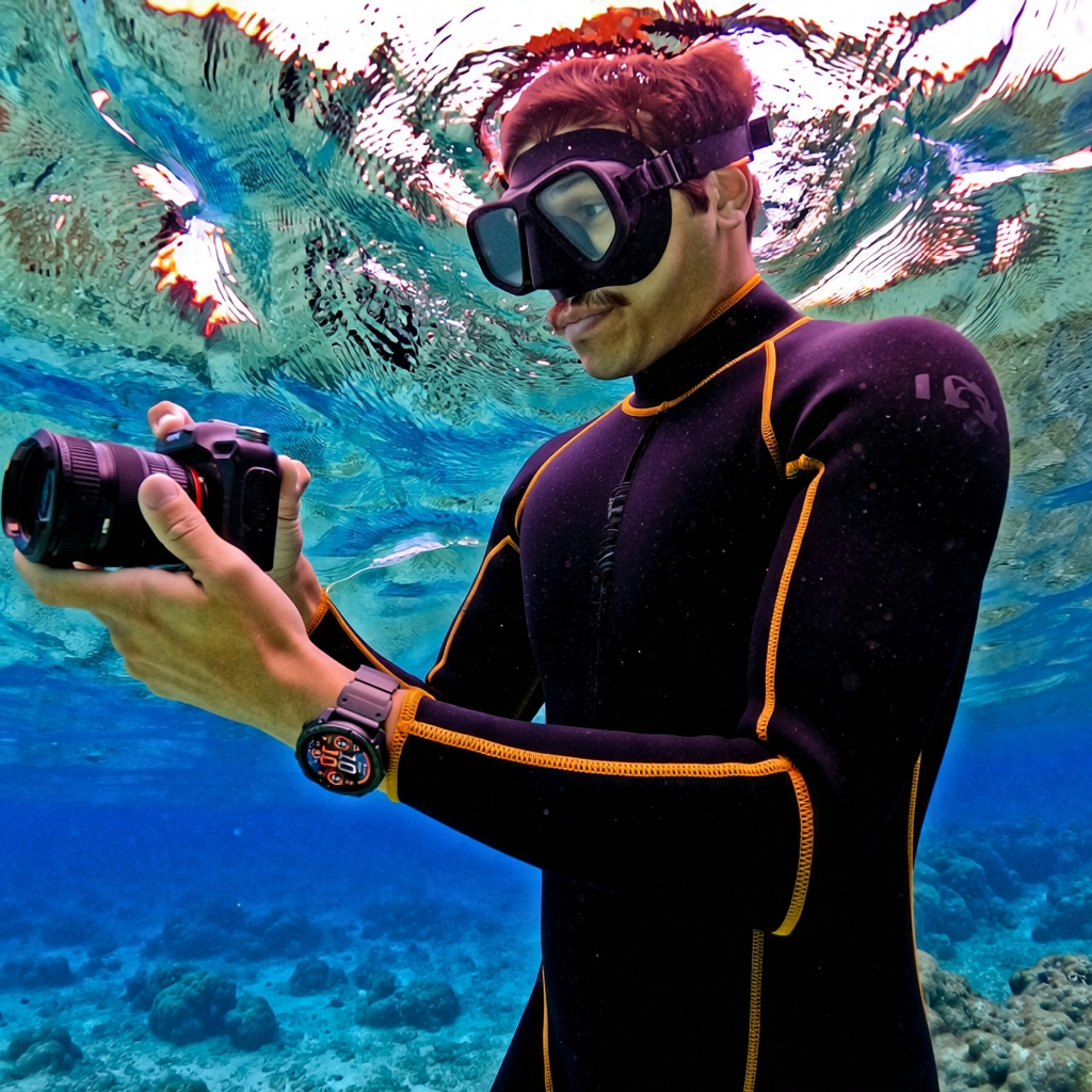 Titanium Band +FKM For Garmin