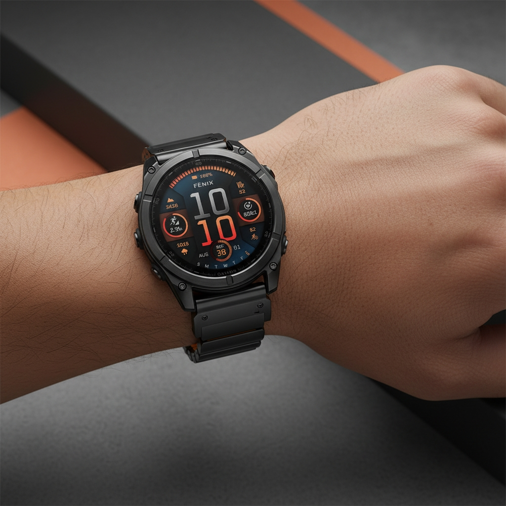 Titanium Band +FKM For Garmin