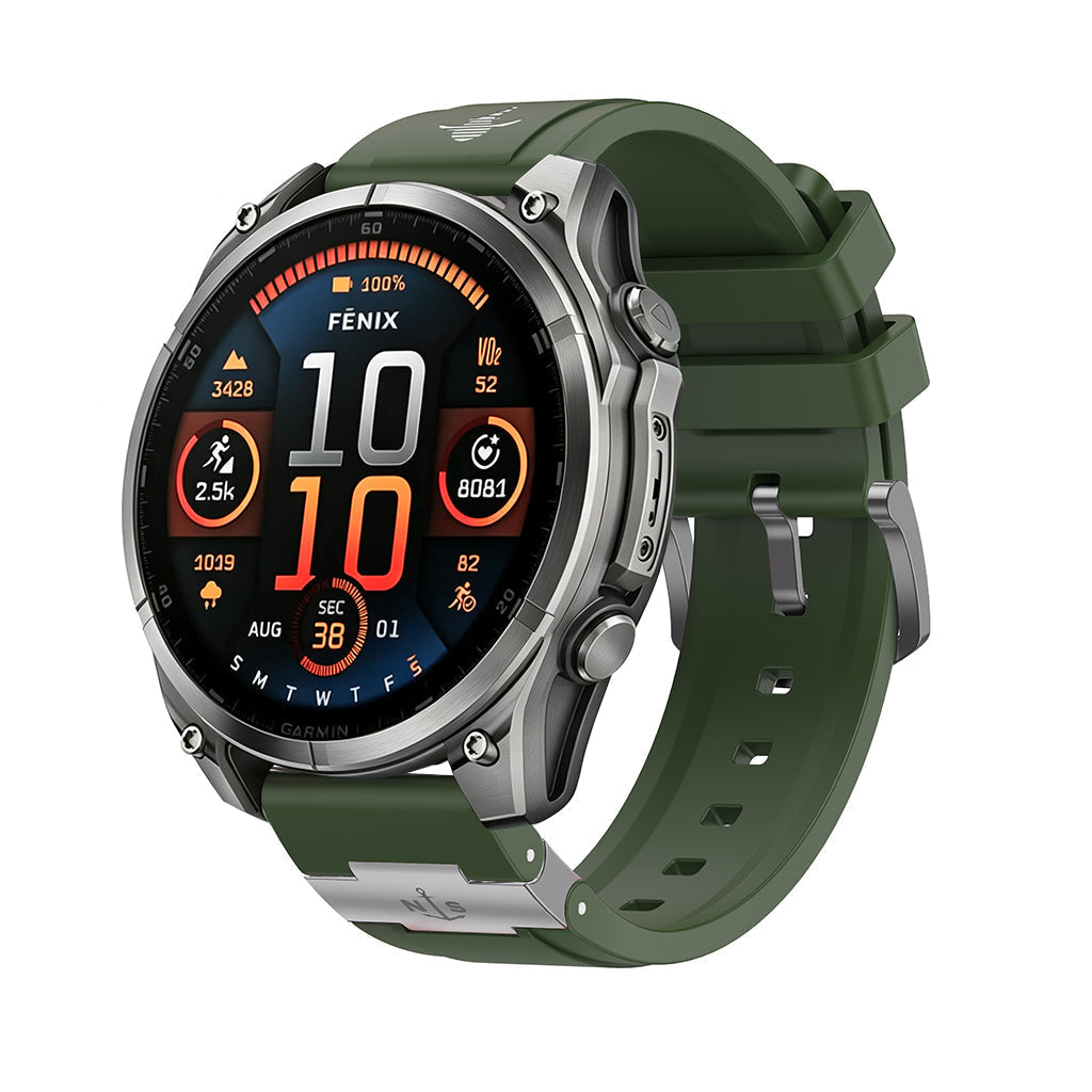 Baool Rugged FKM Watch Band for Garmin