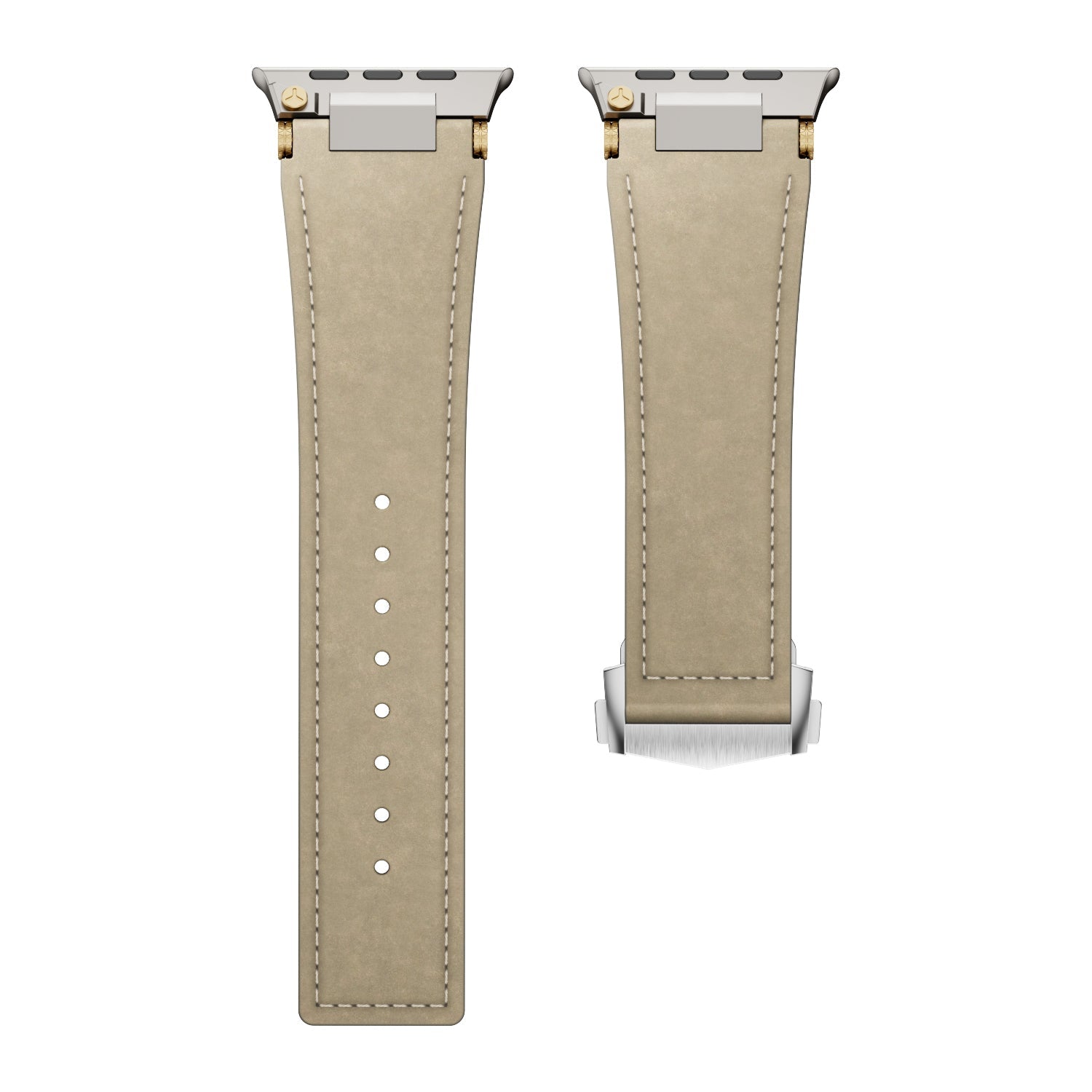 Elite Italian Leather Band with Deployment Clasp for Apple Watch