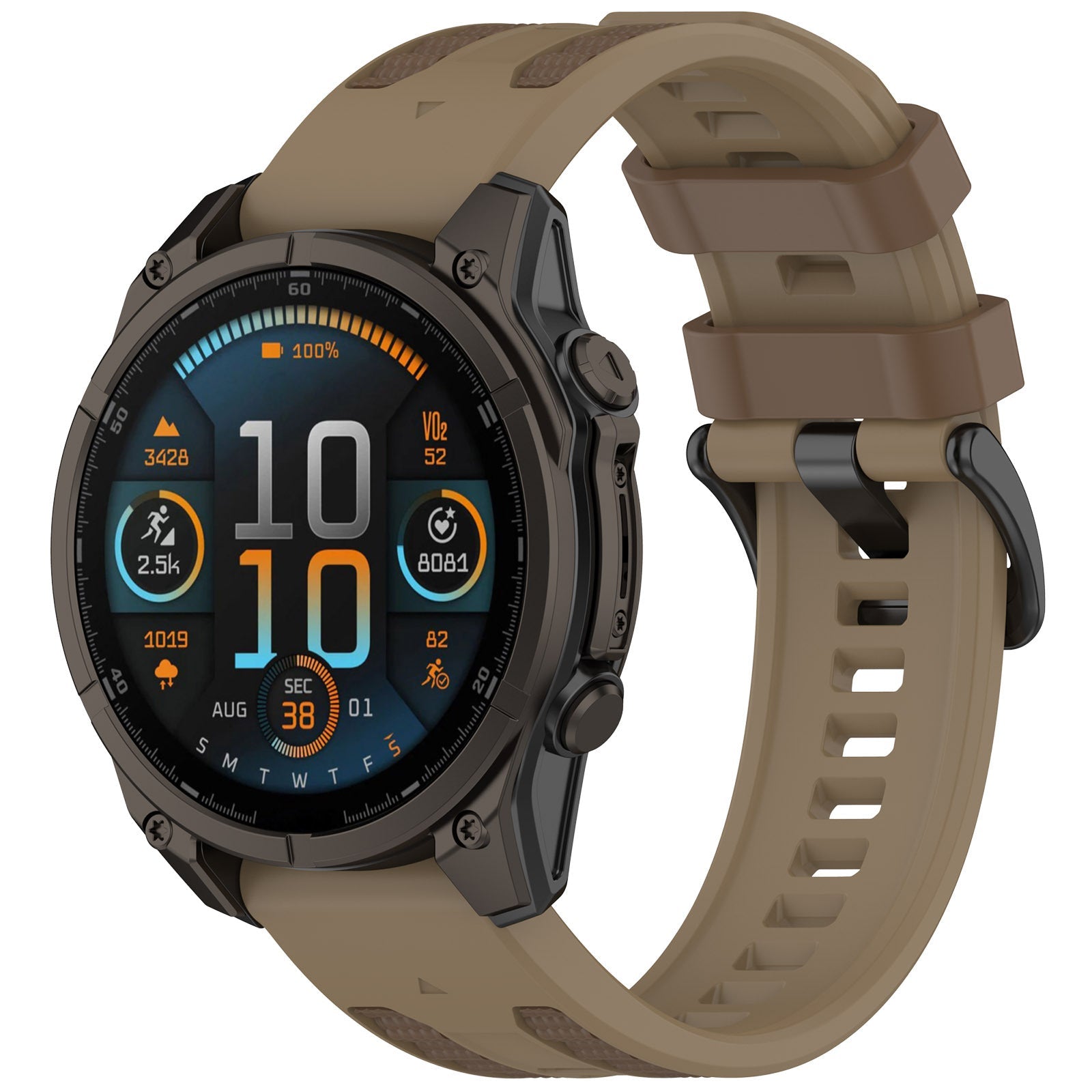 Two-tone Textured Silicone Watch Strap For Garmin
