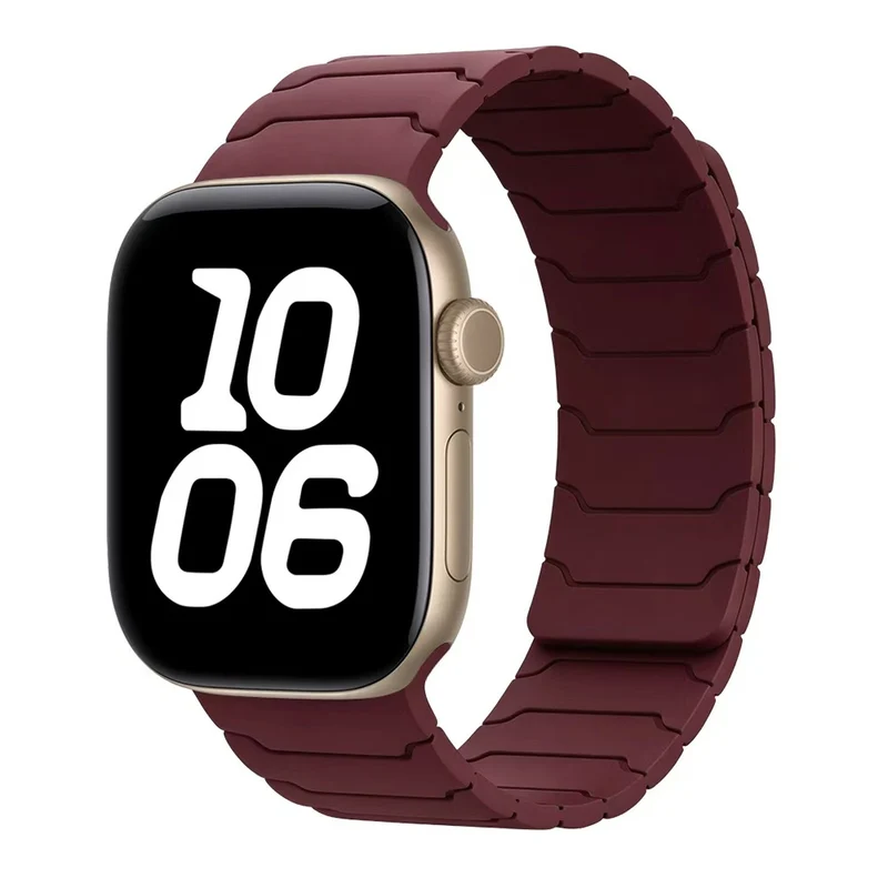 Armor Warrior Silicone Magnetic Watch Strap for Apple Watch