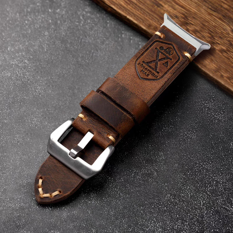 Vintage Leather Band For Samsung Watch Ultra /7 / 6 /5 Pro / 5 /4